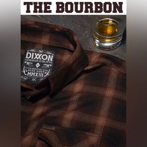 DIXXON The Bourbon Flannel NWOT Men’s Large Brown Flannel